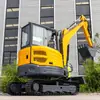 Exportado al Reino Unido 4 Toneladas de Excavadora Pequeña con Cabina Oruga Ingeniería Excavadora Pequeña Microexcavadora