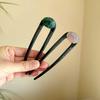 Temperamento bolas cabeça placa de cabelo artefato fecho de cabelo cocar pedra grampo de cabelo simples moda retro acessórios para cabelo grampo de cabelo
