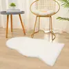 Tapete de pelúcia irregular, almofada de sofá, tapete para sala de estar, mesa de centro, almofada de pelúcia para quarto, tapete de pelúcia de coelho sintético para cabeceira