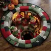 Dropshipping Transfronterizo Navidad Terciopelo de Cristal Resistente a Manchas Resistente al Desgaste Fácil de Cuidar Alfombra Decoración para el Hogar Dormitorio Sala de Estar Tapete Antideslizante