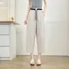 [Oferta Especial] 100 kg Nuevo Estilo de Verano para Mujeres de Tallas Grandes: Pantalones Cortos Ligeros de Lyocell, Pantalones Casuales Talla Grande para Mujer 0585