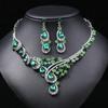 Acessórios europeus e americanos exagerado retro colar conjunto de luxo das mulheres de cristal banquete vestido acessórios clavícula cadeia de vendas diretas da fábrica