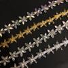 Ojo de Caballo diamante flor de ciruelo diamante cadena cadena de código elegante accesorios para ropa cadena de cintura zapatos y sombreros cadena de soldadura Accesorios Al por Mayor