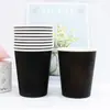 Copos de papel descartáveis transfronteiriços com toque de alta qualidade, copos artesanais espessos DIY para crianças para creches, copos de papel coloridos atacado