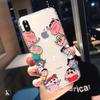 Dibujo animado de bola pequeña nueva para funda de teléfono móvil Apple 11 iPhone12promax transparente todo incluido 14 personalidad creativo