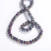 Hongyun Galvanizado Colorido Cristal Cuentas Planas Accesorios para Joyería Pulsera Tocados Accesorios para Ropa Rueda Recortada Cuentas de Vidrio