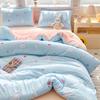 Colcha de Terciopelo de Frijol para Niños, Colcha Engrosada de Invierno, Colcha Cálida Individual para Dormitorio, Colcha de Primavera y Otoño, Colcha de Algodón para Todas las Estaciones, Esterilla para Cama