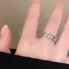 Anillo con forma de animal de cachorro lindo, anillo de personalidad de moda para mujer, diseño pequeño, viento frío, anillo para dedo con comida