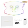 Dispositivo de Máscara de Fótons LED Luz Vermelha e Azul Silicone Máscara de Beleza Dispositivo Clareamento Fóton Rejuvenescimento Dispositivo Eletrônico de Beleza
