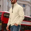 Bestseller Americano Otoño/Invierno Transfronterizo 2026 Felpa Plus Versátil Americano Peso Pesado Felpa Plus Casual con Cuello Alto Sudadera con Media Cremallera
