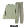 Pijama para Mulheres, Calça de Manga Longa para Primavera e Outono, Tamanho Grande Inverno Veludo Quente Conjunto de Roupas para Casa de Maternidade, Simples e Casual
