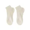 Meias Esportivas Antiderrapantes Resistentes ao Odor para Todas as Estações para Mulheres, Meias de Ângulo Reto com Controle Abdominal, Meias Curtas Sem Costura, Cor Sólida Absorventes de Suor Respiráveis, Sem Deslizamento no Calcanhar