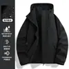 Nova jaqueta softshell masculina 2026, moderna e versátil para primavera e outono, jaqueta corta-vento para atividades ao ar livre, estilo unissex