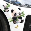 Lindas pegatinas de dibujos animados de panda de bambú, pegatinas para coche decorativas personalizadas para bloquear arañazos, pegatinas para coche eléctrico, motocicleta