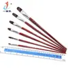 Fabricante Yihuale Pintura Personalizada Cepillo Acrílico de Nylon Tiza de Agua Varilla Roja Producción Pelo de Nylon Tiza de Agua