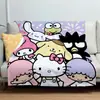 Desenho Animado Anime Família Sanrio Fofo Animado Manta Estampada de Flanela Manta para Quatro Estações Manta de Ar Condicionado Manta para Soneca de Sofá