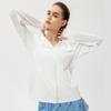 Ropa de Protección Solar de Seda de Hielo para Mujer Verano Protección UV Manga Larga con Capucha Deportes al Aire Libre Ciclismo Senderismo Camisa de Protección Solar 22620