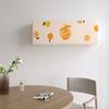 Máquina colgante con cubierta antipolvo para aire acondicionado con todo incluido, cubierta de franela gruesa estampada para aire acondicionado, decoración interior, linda cubierta colgante de dibujos animados