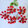 11 garfo simulação vermelho morango fruta rica fruta vermelha de Natal decorações árvore de Natal cena de corte layout