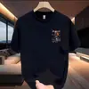 Estilo Guochao algodón puro talla extra estampado grafiti high street unisex T2026 verano moderno fresco versátil pareja manga corta