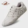 Tênis de treinamento alemão originais da marca Ram, de couro bovino de primeira camada, para homens, novos tênis esportivos leves e respiráveis para outono e inverno, sapatos casuais masculinos com sola macia