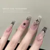 Accesorios para Uñas Artísticas de 12 Piezas Aleación Estilo Retro Dulce Cool Punk Cruz DIY Estilo Oscuro Chica Picante Accesorios Decorativos para Uñas