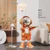 Decoração de piso grande de astronauta de luxo leve, armário de TV, decoração de sofá lateral, clube de hotel, mudança para nova residência