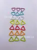 Fivela de Marcação de Metal Colorida Acessórios para Ferramentas de Tricô Acessórios para Suéteres de Lã Tricotados à Mão Marca Triângulo Círculo