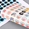 Pegatinas de cristal epoxi 3D de dibujos animados con logo transparente personalizado, etiquetas de plástico autoadhesivas, logo para coches