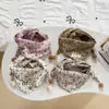 Cachecol Triangular à Prova de Vento e Quente para Crianças Outono e Inverno Novo Cachecol de Bebê Meninas Meninos Fofo Estilo Coreano Tendência Cachecol de Bebê