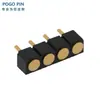 Conector POGOPIN dedal de resorte dedal de antena chapado en oro pasador de inserción de pasador de dedal lado del orificio del pasador pasta de soldar tipo cable de soldadura de carga pasador plano