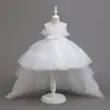 Atuendo de Piano para Niñas, Vestido de Presentación para Niñas, Vestido de Boda de Gama Alta con Falda Corta Delantera y Larga Trasera, Vestido de Princesa para Cumpleaños