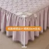 Faldón de cama de algodón 100% de Xinjiang, pieza única, modelo nuevo 2025, algodón puro acolchado, protector de colchón engrosado, protector de colchón a prueba de polvo