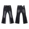 Al por mayor transfronterizo Galería Dept nuevos pantalones vaqueros microcosidos de empalme pintados a mano con costuras de tinta lavada, combinables para hombre