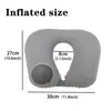 Almohada Inflable, Almohada de Presión Inflable, Almohada Portátil en Forma de U de Presión para Viajes al Aire Libre, Almohada para el Cuello para Siestas en la Oficina, Almohada Perezosa