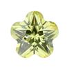 Huagang Gem Flor de Ciruelo Pentagonal Amarillo Oliva Zircón Piedra Desnuda Piedra Blanca Artificial Anillos de Gemas CZ Joyería Piedra Principal Diamante