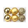 Decorações de Natal Bola de Natal 6CM8CM Pingente Luz de Natal Bola de Plástico Oca Galvanizada Suprimentos