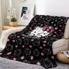 Sinceramente Manta de Franela para el Hogar Estilo Bestia Sanrio Hello Kitty Manta para Sofá Manta para Siesta en la Oficina