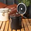 Pote selado de aço inoxidável para uso doméstico, armazenamento de grãos de café, jarra de chá, cozinha, armazenamento à prova de umidade, caixa de armazenamento de grãos
