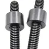 Varilla Roscada Trapezoidal Acero 45# Varilla Roscada Gruesa Rosca Derecha Rosca Izquierda Varilla Roscada Tipo T Templada y Revenida de Precisión Tuerca Tornillo Contenedor