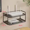 Estante para Colocar Router Estante Organizador Wifi Juego de Caja de Almacenamiento para Decodificador sin Perforación en Pared Caja de Almacenamiento para Decodificador Montada en Pared Caja de Almacenamiento en Capas Montada en Pared