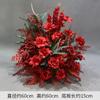 Novo casamento casamento chinês vermelho chão Flor Hotel decoração simulação floral adereços palco estrada liderança flor fundo