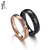 Nuevo anillo de pareja de estilo coreano: su rey, su reina, anillo de circonita de acero inoxidable, regalo de San Valentín