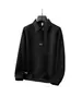 Jxy Rongdejie Marca de Moda Polo de Manga Larga Holgado y Sencillo Camisa Polo de Manga Larga para Hombre Polo de Manga Larga Retro Americano