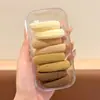 Elásticos de Borracha Universais em Caixa para Crianças e Adultos, Prendedores de Cabelo Coloridos Macaron para Rabo de Cavalo Alto, Alta Elasticidade, Não Puxam o Cabelo, Argolas de Cabelo