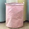 Cesta de lavandería sucia de tela al por mayor del fabricante, cesta de almacenamiento plegable para ropa sucia, contenedor de almacenamiento de muñecas, cesta de lavandería de algodón y lino
