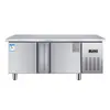 Mesa de trabajo para conservación de alimentos consola refrigerada de cocina consola refrigerada de doble temperatura mesa de trabajo consola refrigerada horizontal