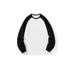 Playera pesada de manga larga para hombre marca de moda holgada talla extra Otoño 2023 nuevo para hombre interior a juego empalme combinación de colores moda