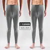 Calças quentes masculinas de Veludo sem costura plus size stretch plus size calcinha leggings slim fit moderno à prova de frio