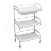 Carrinho de Beleza para Salão de Beleza Três Camadas Prateleira para Cabeleireiro Carrinho de Ferramentas para Barbearia Gabinete Rack de Armazenamento para Instrumentos de Tatuagem